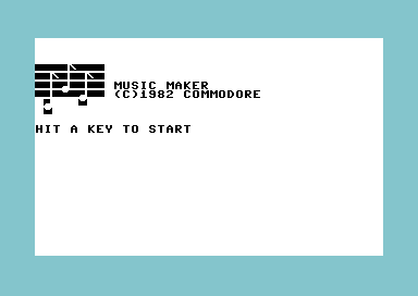 Music Composer title screen for Commodore 64